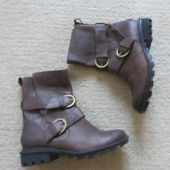 New Sorel Phoenix Moto Wedge 7 38 - Picture 1 of 4